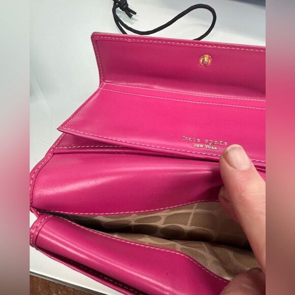 Kate Spade Spencer Bifold Wallet Gold sparkle - Picture 7 of 10